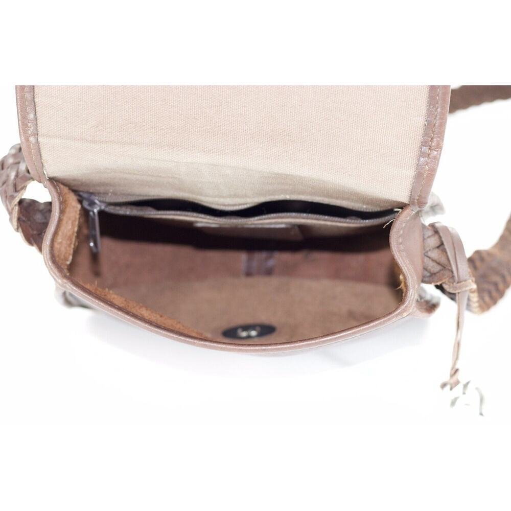 Brighton small leather crossbody animal print - Picture 6 of 14